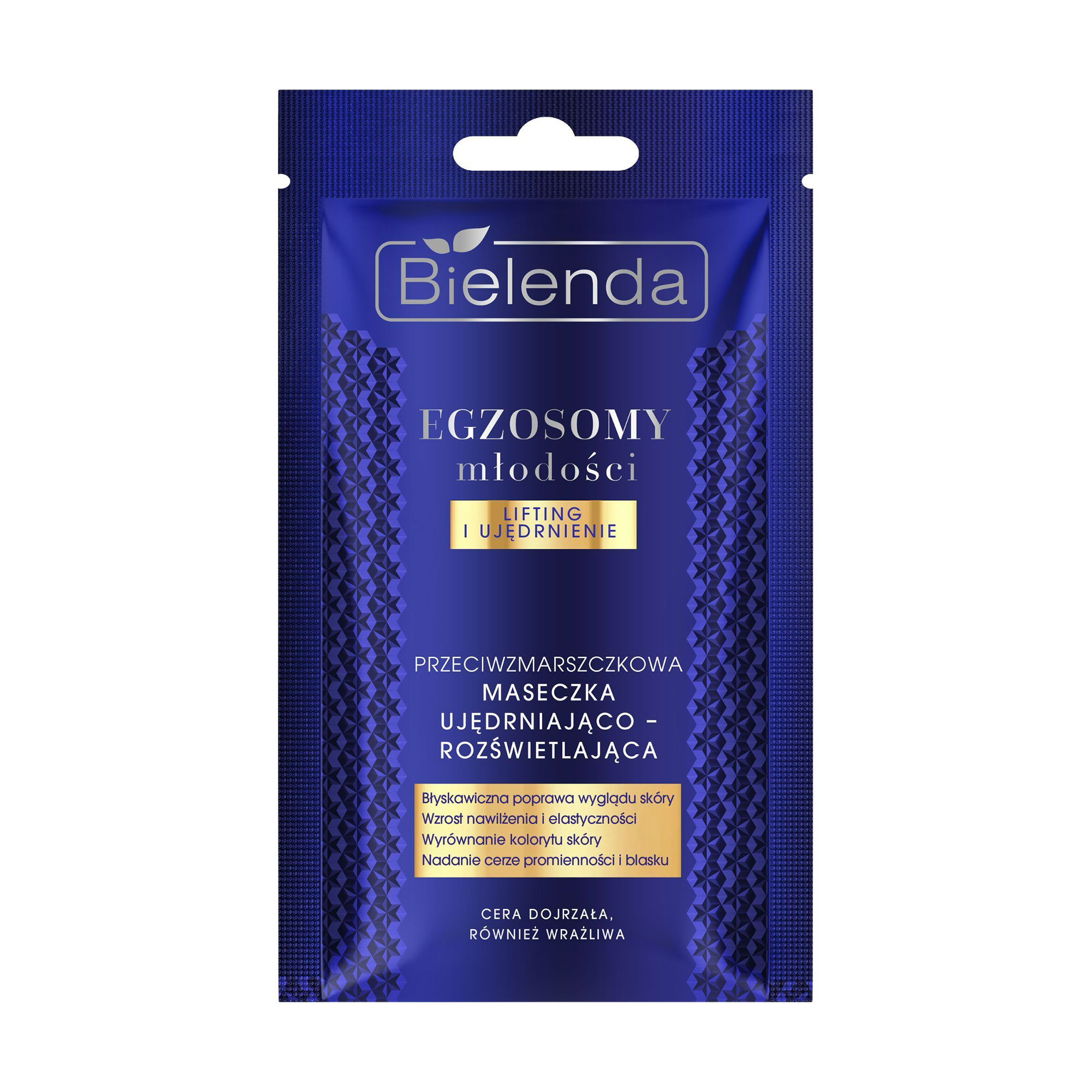Підтягувальна та освітлювальна маска для обличчя Bielenda Exosomes Of Youth проти зморщок, 8 г